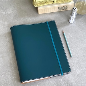 Recycled Leather Cover for A4 Spiral Notebook zdjęcie 1