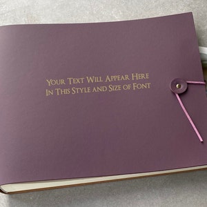 Personalised Large Recycled Leather Photo Album Book