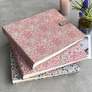 Liberty Cotton Fabric Handmade Photo Album 2 sizes image 1