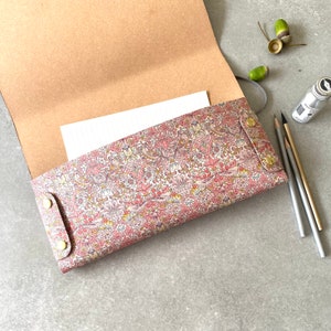 Liberty Print Folder -  Recycled Leather Portfolio to fit A4 / U.S. Letter