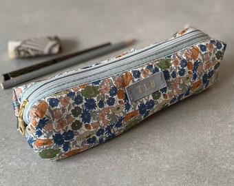 Liberty Pencil case with personalised initials