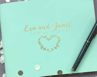 Mr & Mrs Hochzeitsgästebuch - personalisiert