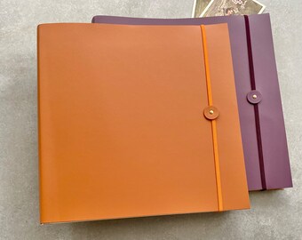 Jumbo Recycled Leather Photo Album - In 25 Colours!