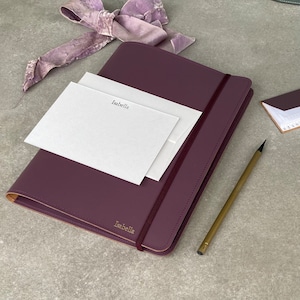 Ensemble d'écriture personnalisé en cuir recyclé