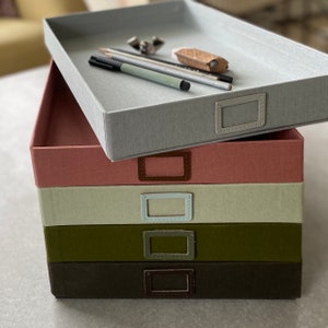 Handmade cloth stacking boxes (1 box)