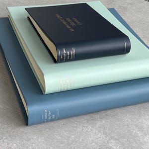 Create a Heritage Keepsake – Large Handmade Photo Album in Recycled Leather with Library Inspired Look -28 colours