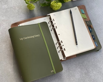 2024 Personalised Leather Gardening Diary Journal Set: Your Green Thumb's Companion