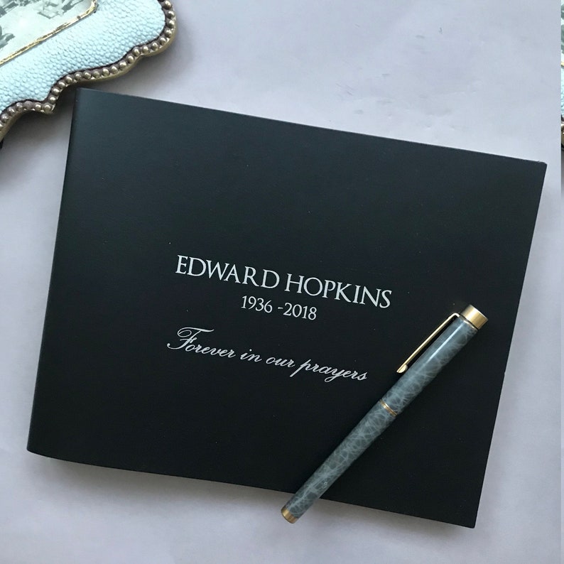 Personalised Condolence Book | Etsy