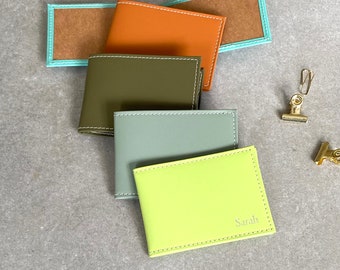 Travel Card Holder Recycled Leather Bespoke