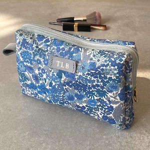 Liberty Print Washbag with Initials