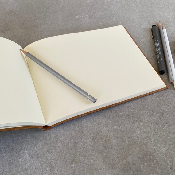 Undercover Recycled Leather Sketchbook - Etsy