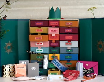 Advent Calendar Recycled Leather, Reusable, Re Purposeful, Personalised and Filled !