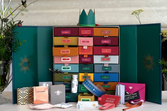 Advent Calendar Recycled Leather Reusable Re Purposeful 