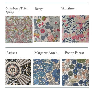 Liberty Fabric Cotton Guest Book Option to Personalise 画像 6