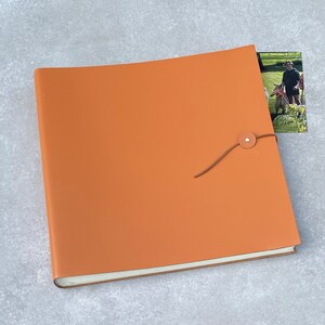 Rustic Leather Photo Album in 26 Colours of Recycled Leather