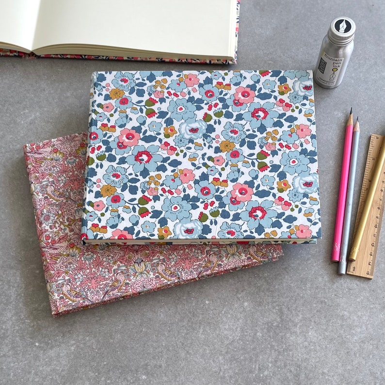 Liberty Fabric Cotton Guest Book Option to Personalise image 4