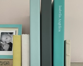 Spine & Front Personalised Hard Back Ring Binder Recycled Leather