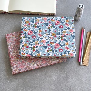 Quaderno da disegno in cotone Liberty Fabric - Possibilità di personalizzazione