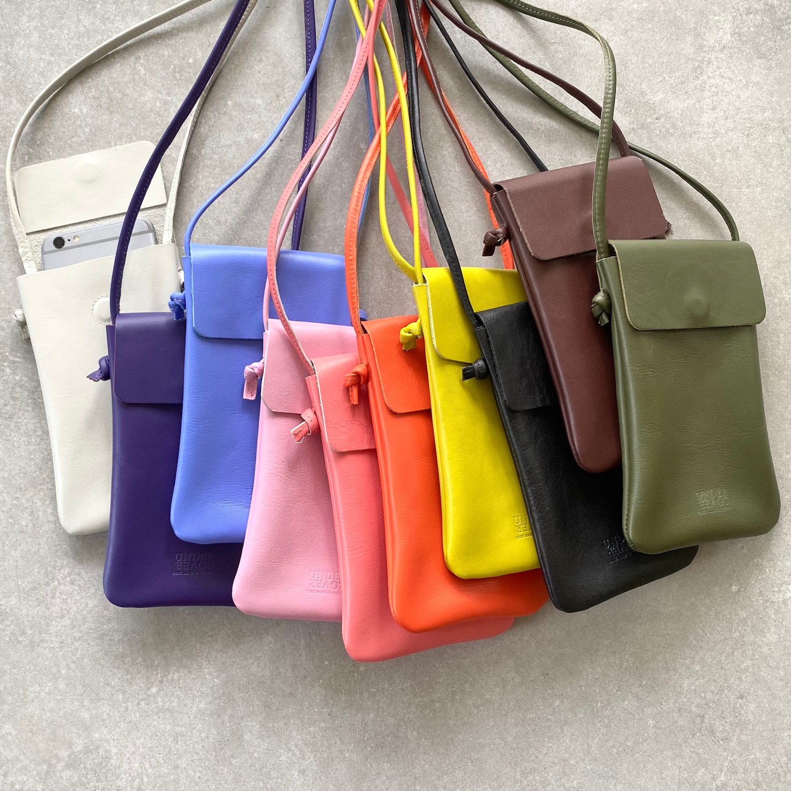 Cross Body Leather Phone Bag Etsy
