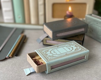 Eco-Friendly Refillable Match Box Holder made from Recycled Leather