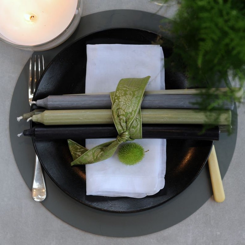 Circular Table Place Mat and Coasters Recycled Leather Cork Etsy