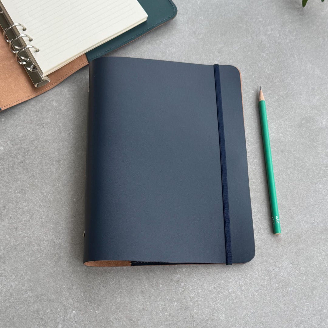 Planner Rabber A5 Refillable Planner, Rubber Case & Pencil Recycled Leather - Organise ...