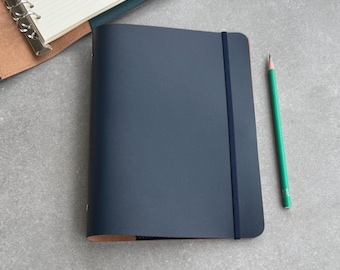 Agenda rechargeable A5, étui en caoutchouc et crayon en cuir recyclé - organisez et classez en 25 couleurs