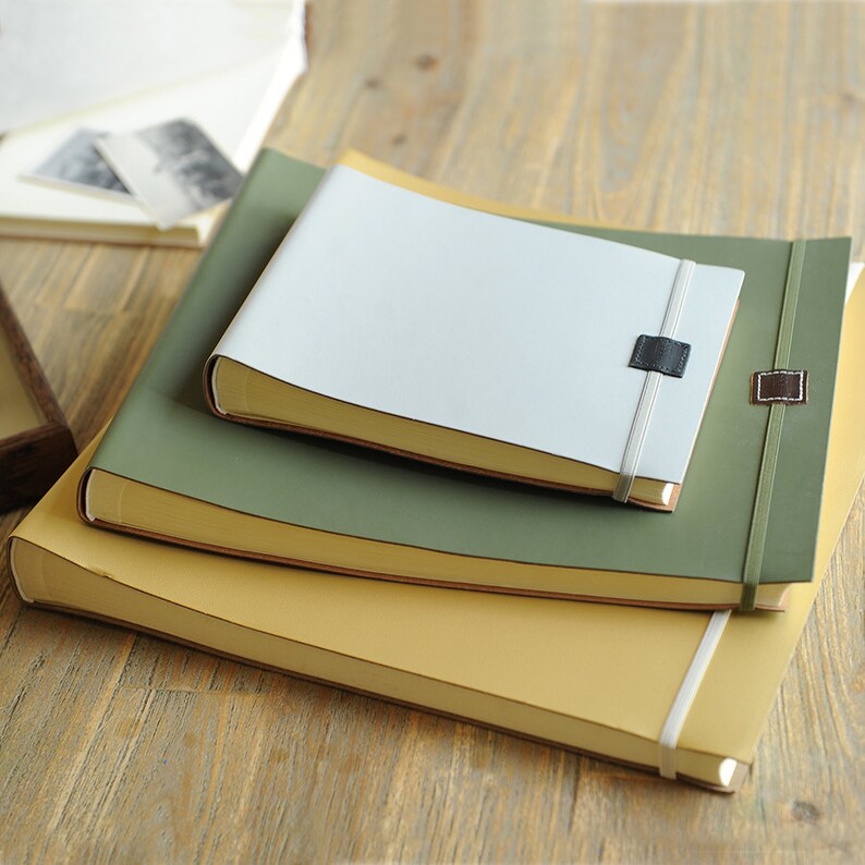 Album photo Leather Small Album photo en cuir recyclé album Etsy