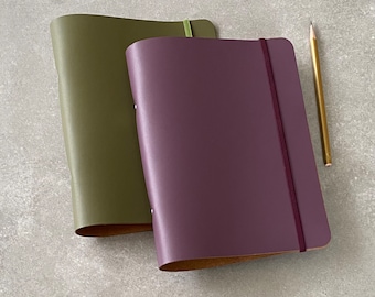 A5 Ring Binder Recycled Leather