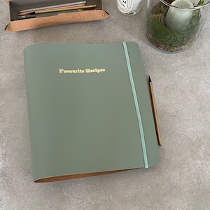 Recipe Organiser Folder - A4/US Letter Size Compatible Ring Binder