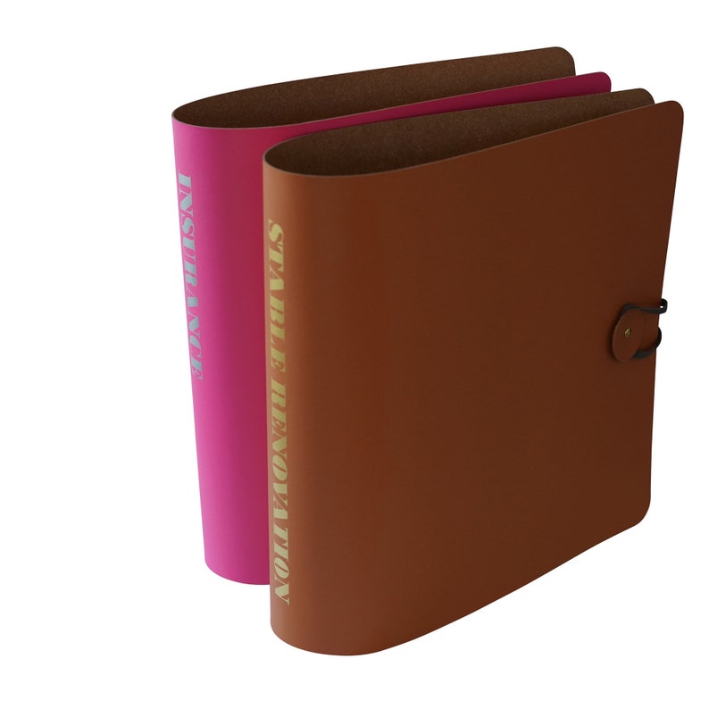 Personalised Leather Lever Arch A4 Ring Binder With Optional Etsy