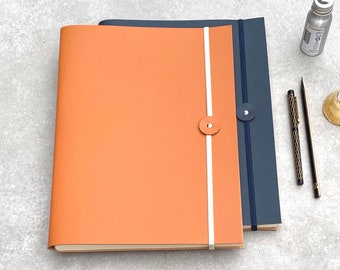 A4 Notebook: Crafted from Recycled Leather, Your Eco-Friendly Journal
