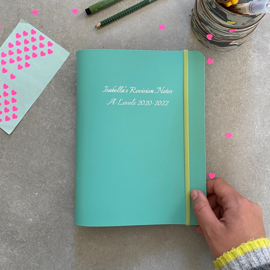 A5 Ring Binder Personalised in Recycled Leather Etsy