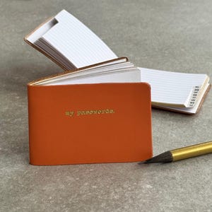 Undercover Recycled Leather Password Book
