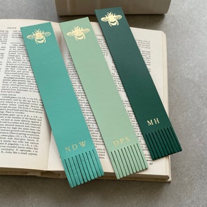 Marque-page abeille en cuir recyclé sur mesure