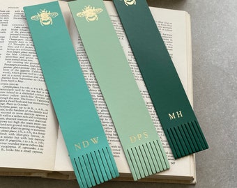 Bespoke Recycled Leather Bee Bookmark