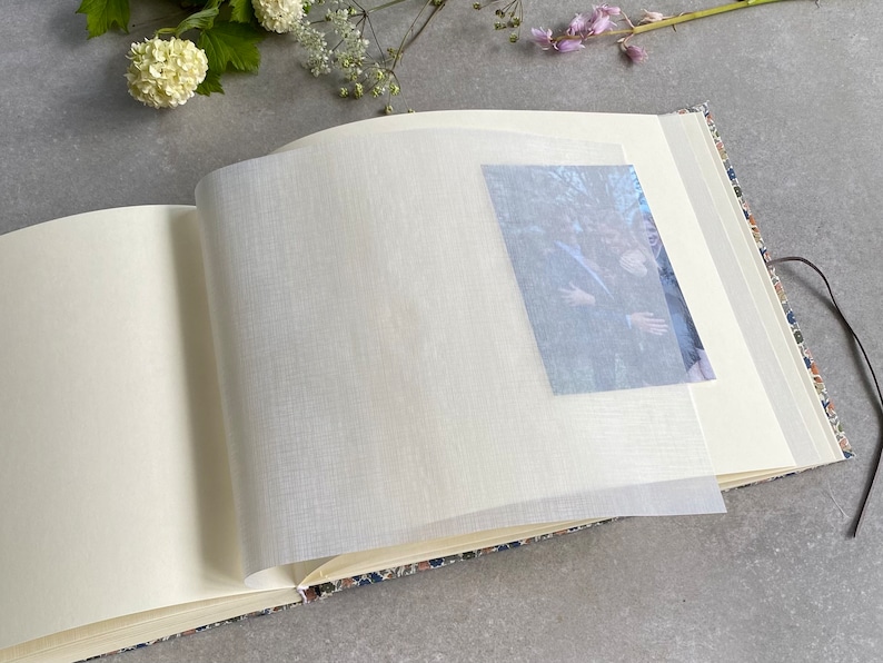 Personalised Floral Liberty Fabric Photo Album Hardback Handcrafted In Personalised Floral Liberty Fabric Photo Album Hardback Handcrafted In