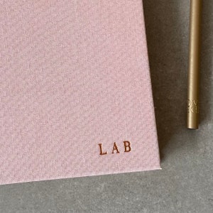 Handmade address book with gold bee personalised image 4