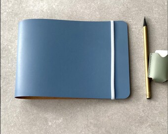 A5 Logo Ring Binder: Recycled Leather with Fastening Options