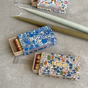 Personalised Liberty Print Matchbox Refillable - Choice of 6 Patterns