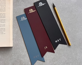 Bespoke Bookmark Recycled Leather with Football/ Soccer Motif