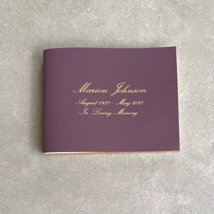 Preserve cherished memories with our Personalised Leather Condolence Book zdjęcie 3