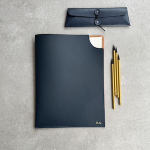 Personalised Document Cover Paper Sleeve File Folder - Recycled Leather