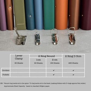 A5 Ring Binder Recycled Leather image 5