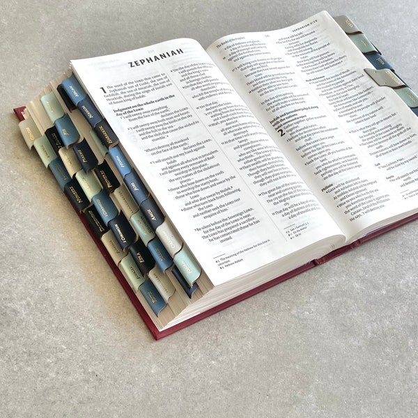 Colourful Recycled Leather Bible Study Tabs