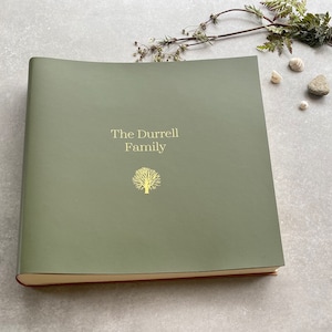 Create a Treasured Family Keepsake – Personalised Leather Photo Album in 28 Recycled Colours