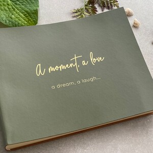 Classic Custom Photobook Album – Recycled Leather, 28 Colours, Relaxed Script Font for a Contemporary Keepsake