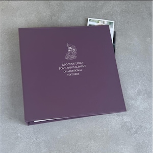 Personalised Recycled Leather Binder for Peel Back Photo Pages