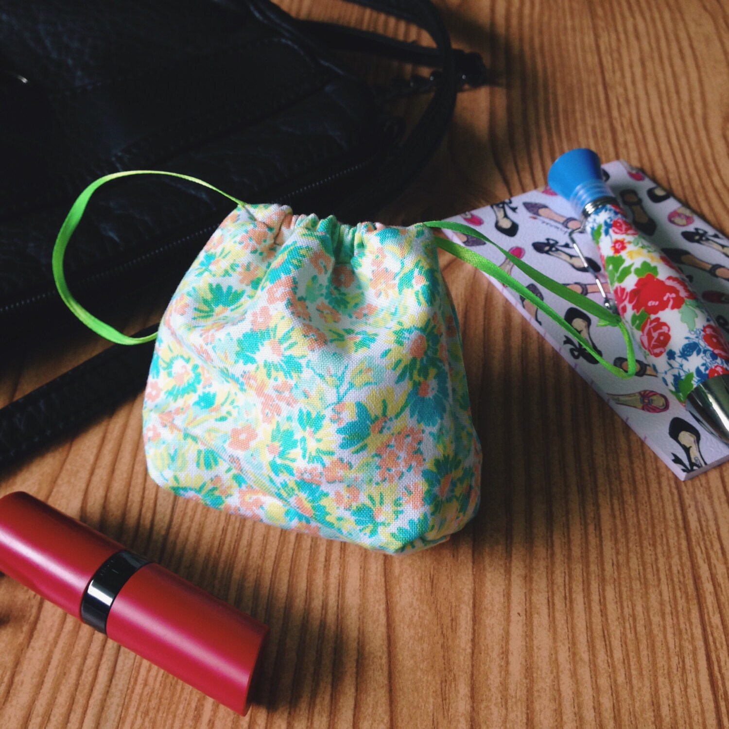 Menstrual Cup Bag/ Coaster/ Reversible Pouch Etsy