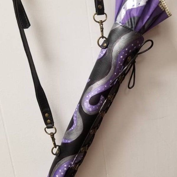 Fondina per ombrellone tentacolo Kraken personalizzata - Fionda per ombrellone Ursula Sirena - Portaombrello per polpo - Accessori pirata Steampunk